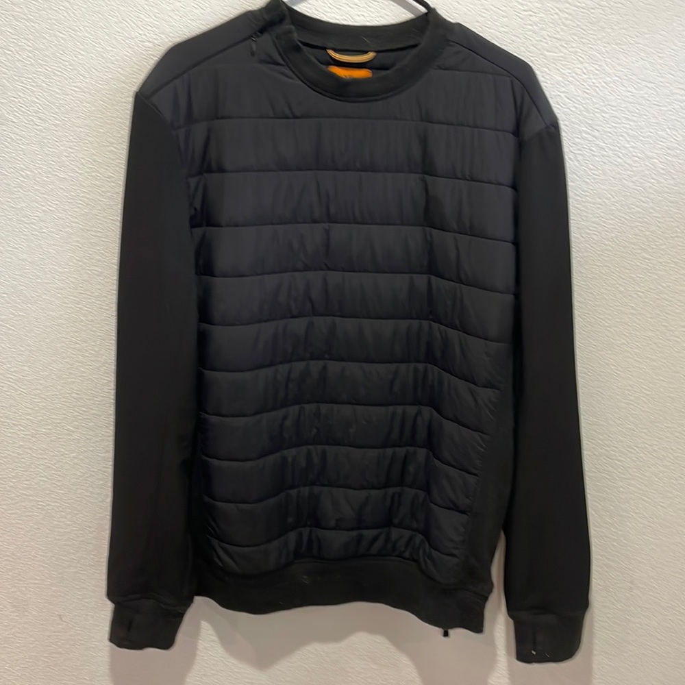Timberland quilted bomber sweatshirt size large